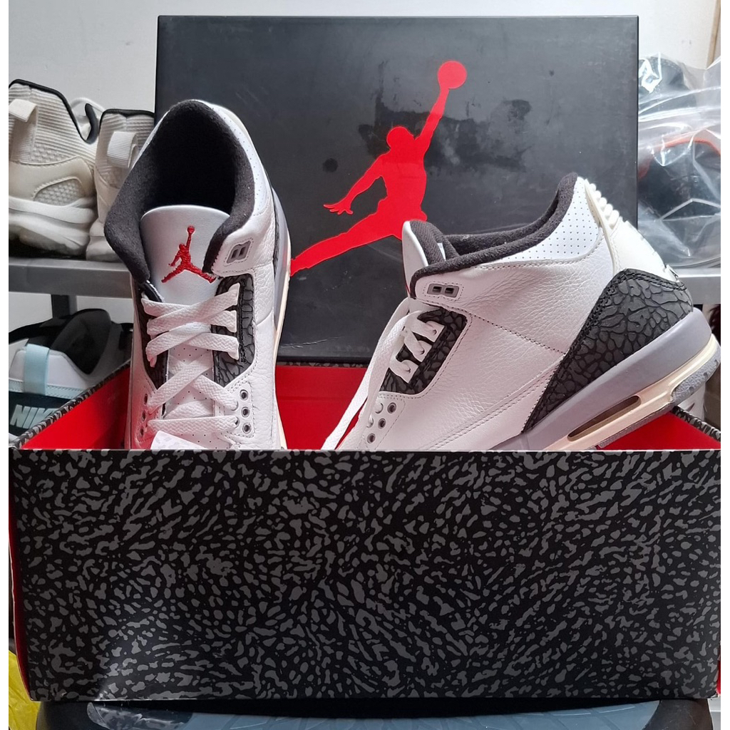 (New Original Pabrik) Nike Air Jordan 3 Retro Cement Grey (DM0967-106)