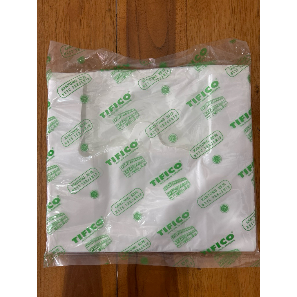 kresek tifico putih ukuran 28