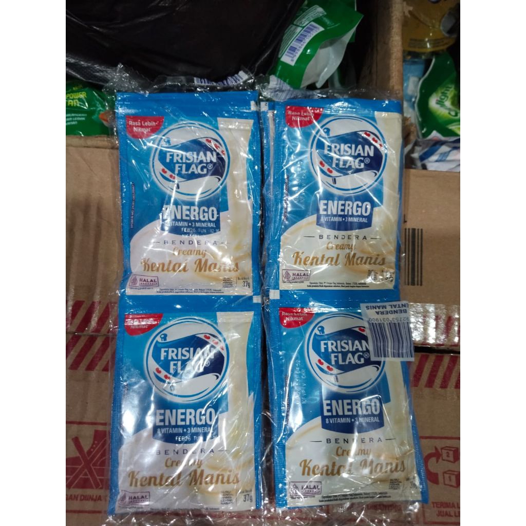 

susu putih frisian flag kental manis 1pck isi 6 sacet