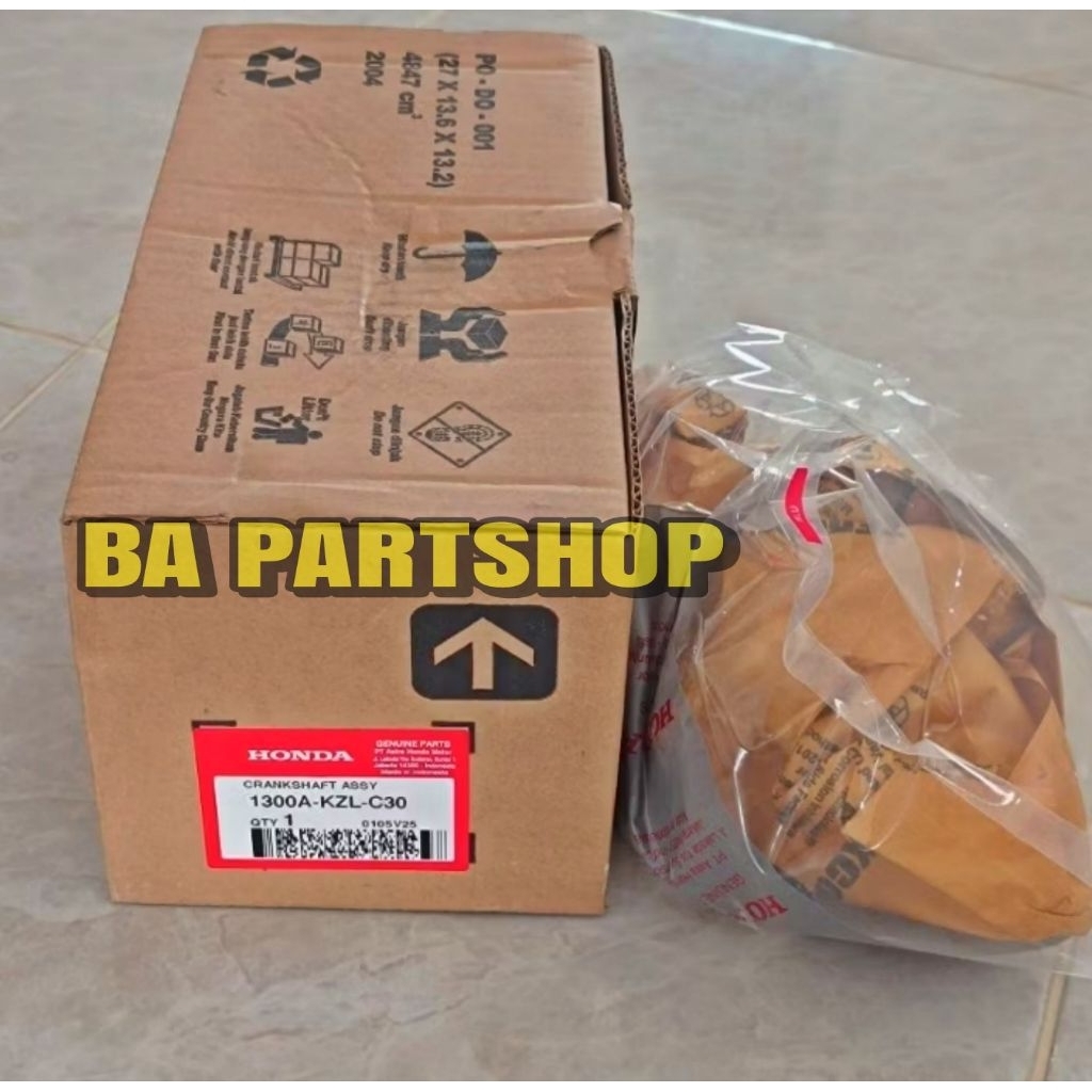 1300AKZLC30 Crankshaft Assy Kruk As Komplit Bandulan Beat Fi Spacy Fi ASLI AHM HONDA
