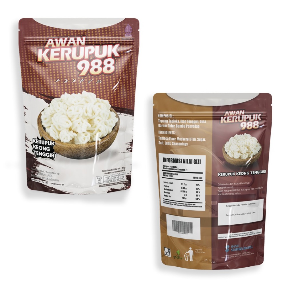 

Kerupuk Keong Tenggiri 50gr - Asli PALEMBANG