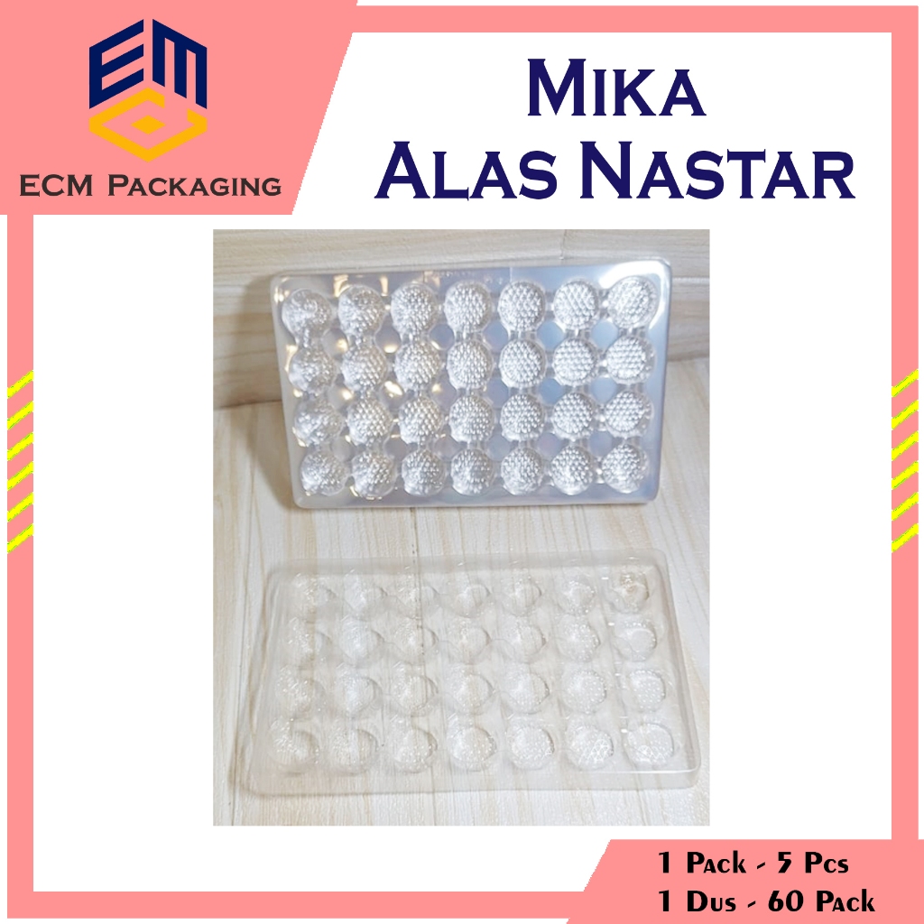 5PCS MIKA ALAS NASTAR ISI 28 | MIKA KUE MINI BULAT | MIKA NASTAR MIKA COKLAT
