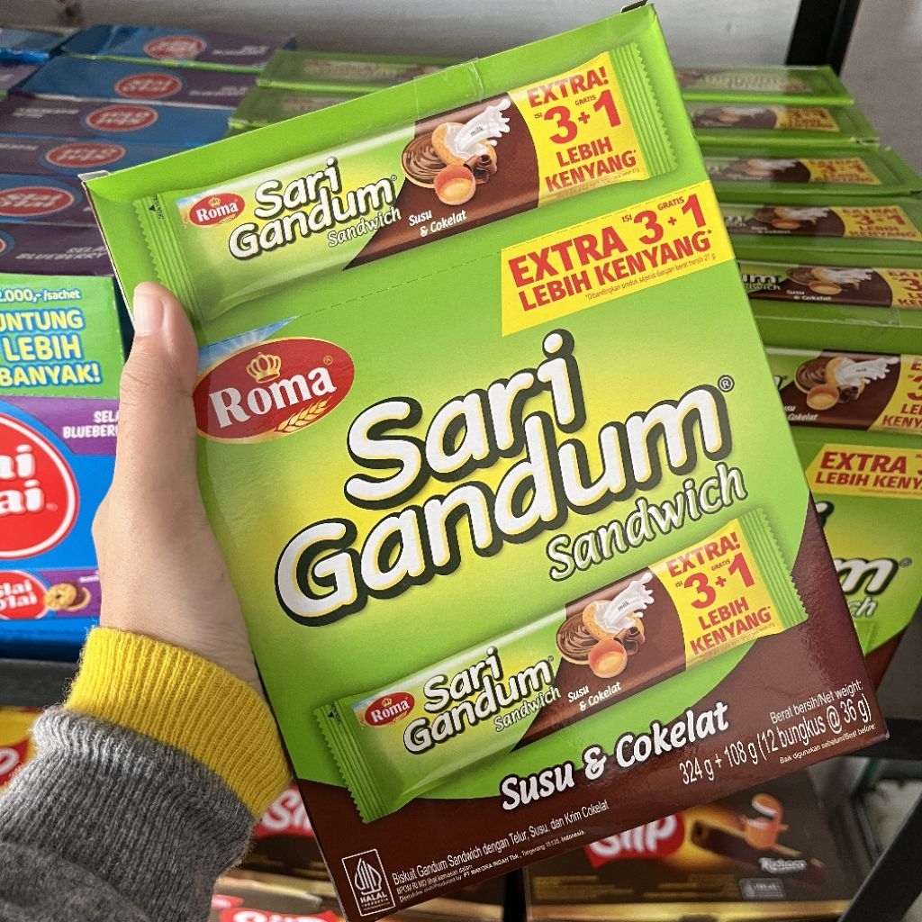 

(BARU) ROMA SARI GANDUM ISI 12PCS