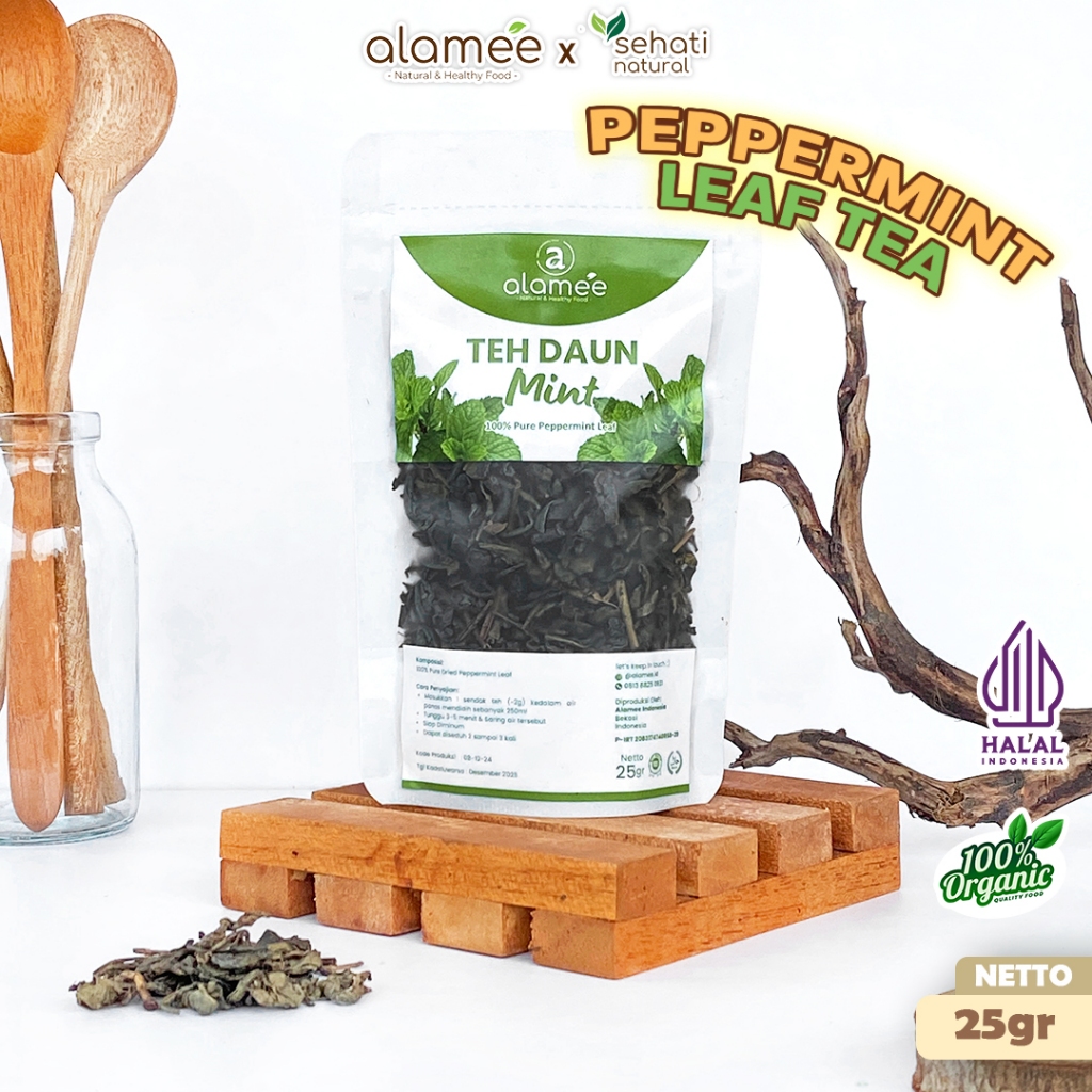 

ALAMEE Peppermint Tea Teh Daun Mint Organik Pappermint Papermint Kering Dried 25gr