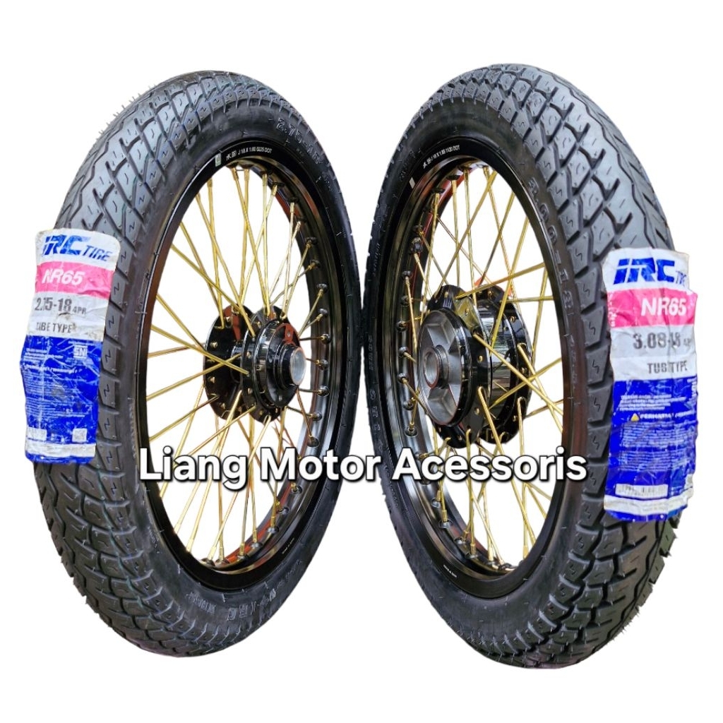 Sepaket Velg TK Racing Ring 18 Tromol Set Jari2 Plus Ban - Yamaha RX-King RXZ RXK RX-King Special