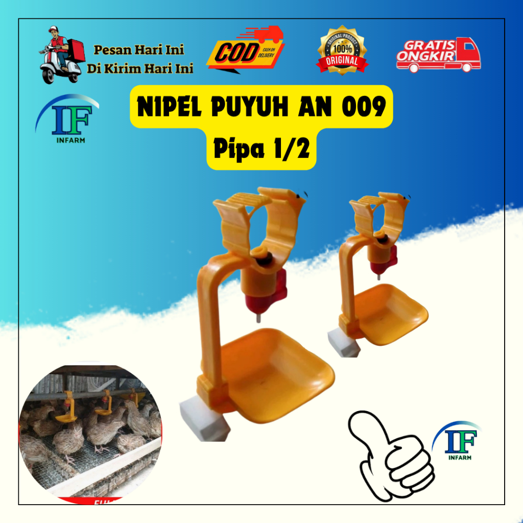 Nipel Puyuh Nipple Puyuh Nepel Puyuh Alat Minum Otomatis Puyuh
