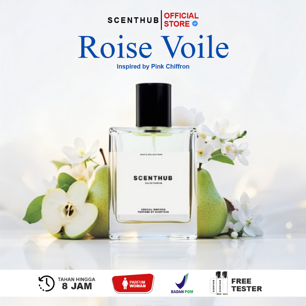 Scenthub - Rose Voile | Parfum Wanita Tahan Lama Aroma Manis Fresh Vanilla Inspired By BBW Pink Chif