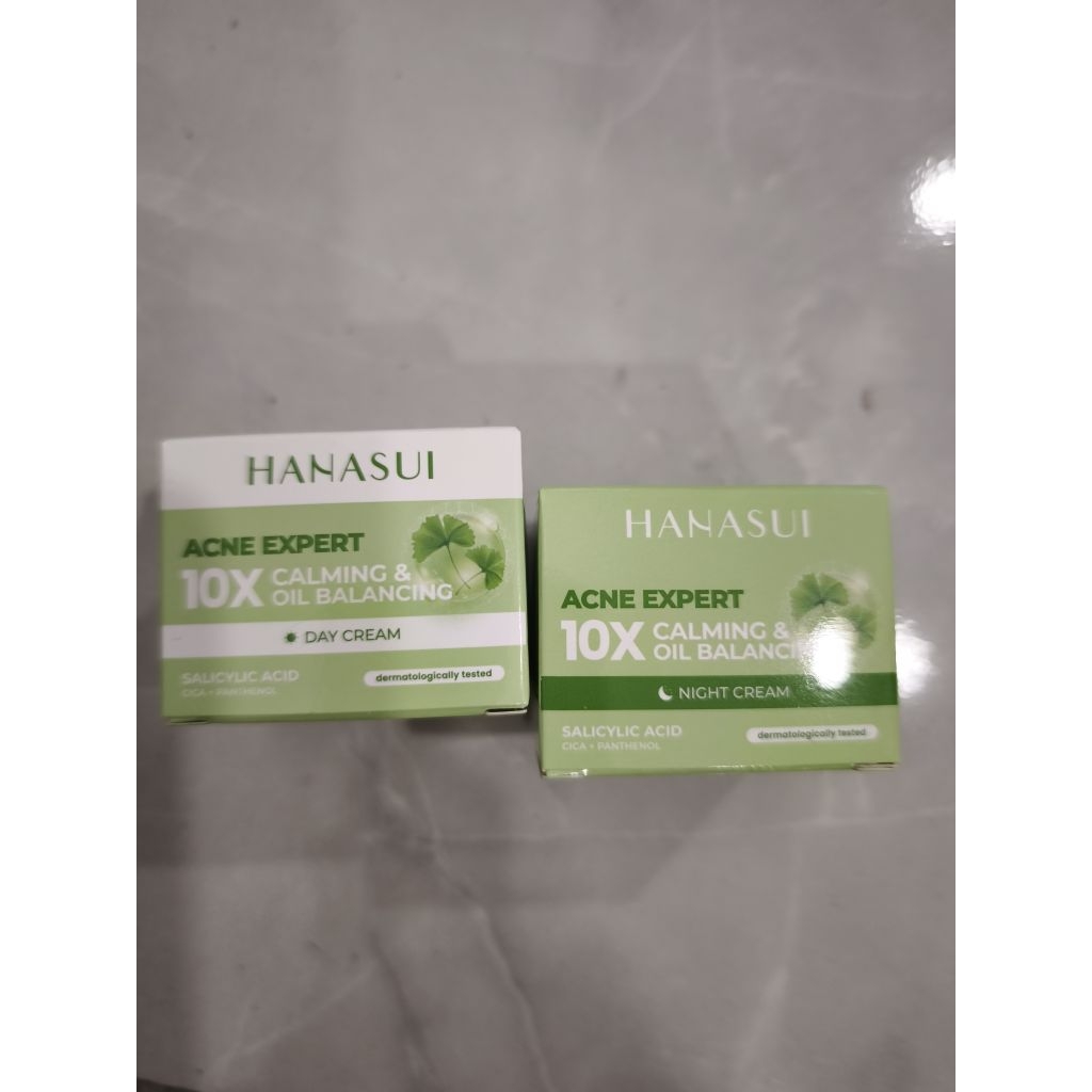 Hanasui acne Expert night cream & day cream