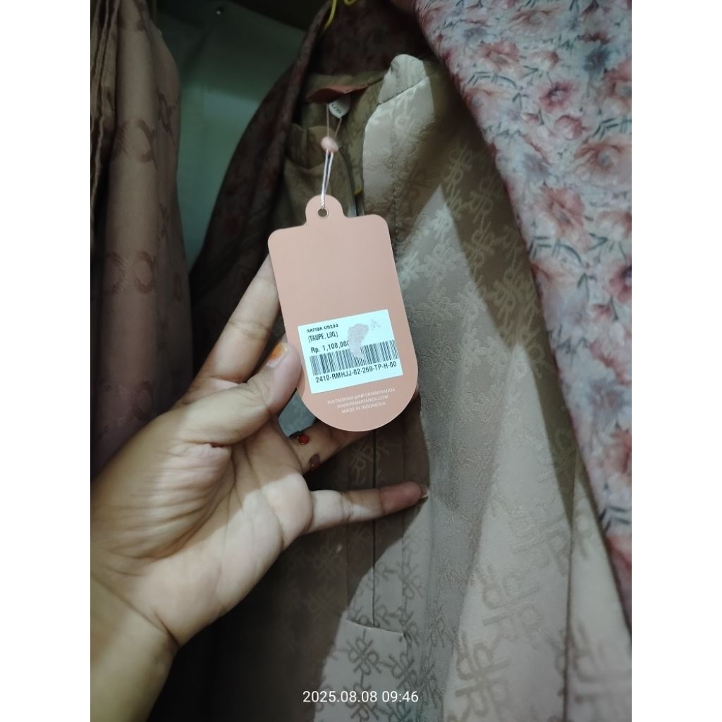 gamis dress Ria Miranda RM new emboss coksu dress monogram full