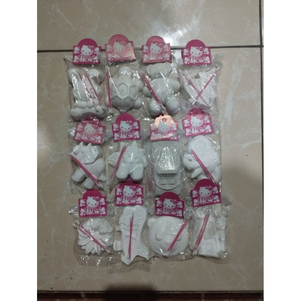 Patung Lukis Gypsum DIY Karakter