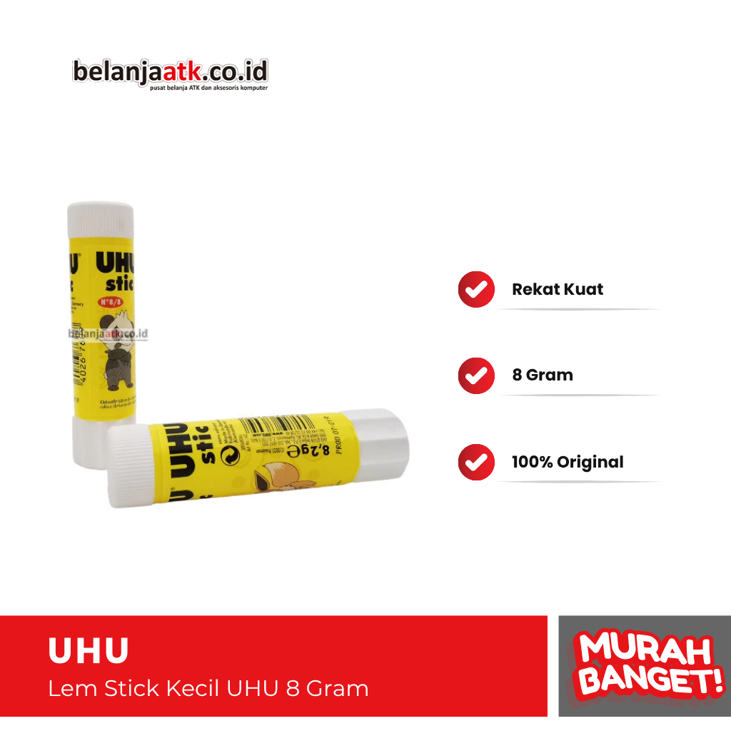 

Lem Stick Kecil UHU 8 Gram
