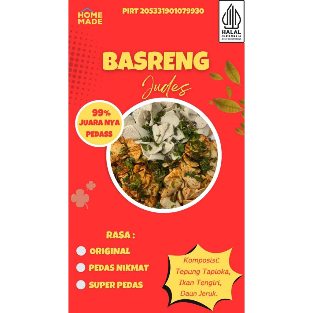 

Basreng koin Daun Jeruk 150 grm