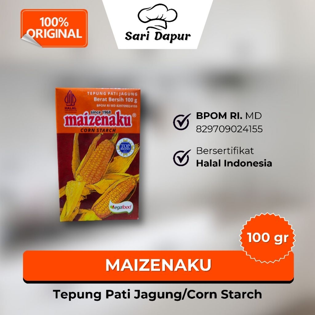 

MAIZENAKU Tepung Pati Jagung/Corn Starch 100gr