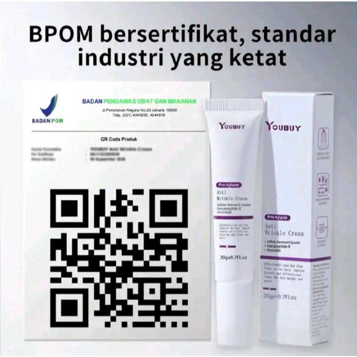 Youbuy Pro-Xylane Cream Anti Wrinkle Skincare Anti Aging dan Lifting Effect 20gr [BPOM]