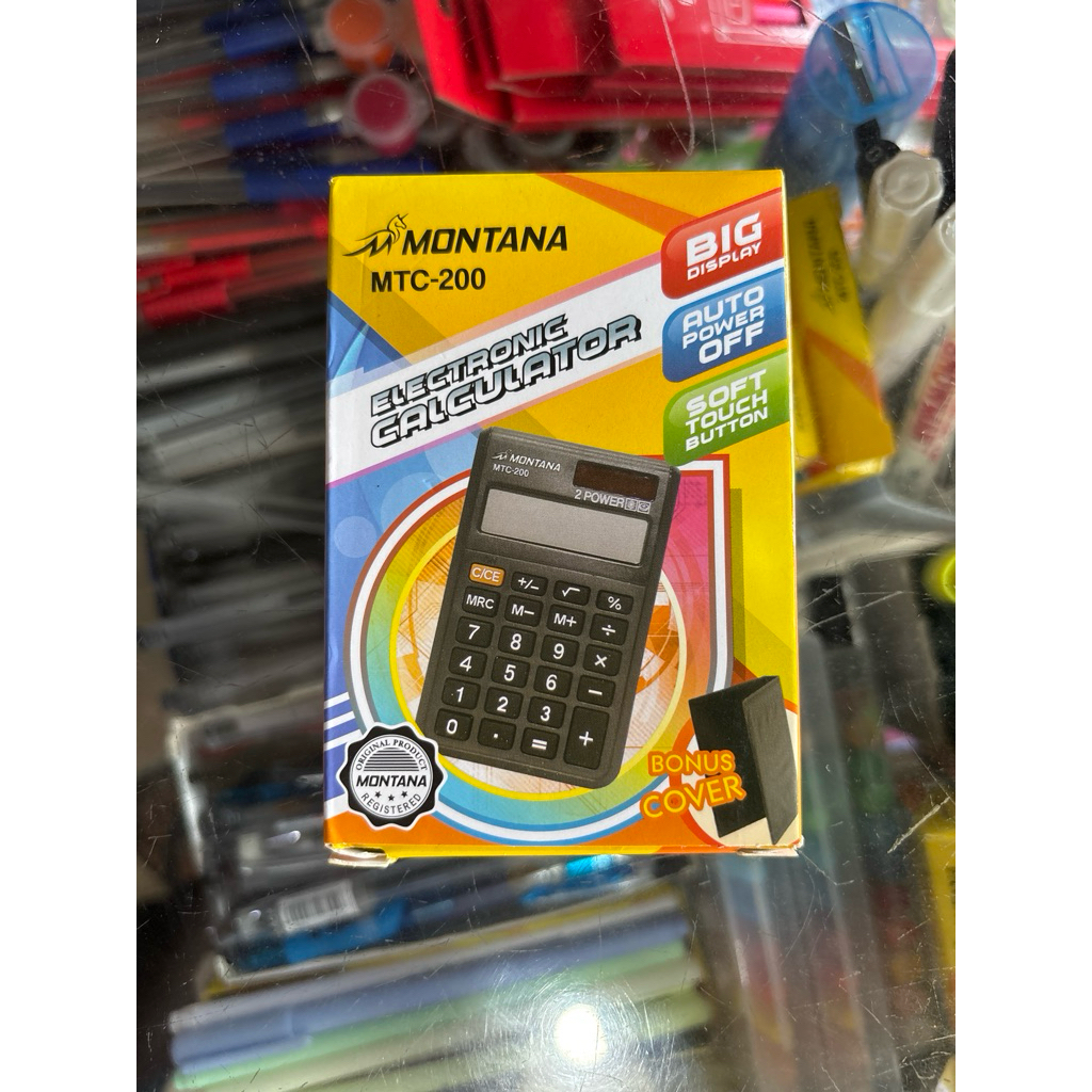 

Kalkulator Mini Montana MTC‑200 – 8 Digit, Baterai Hemat, Praktis untuk Sekolah & Kantor