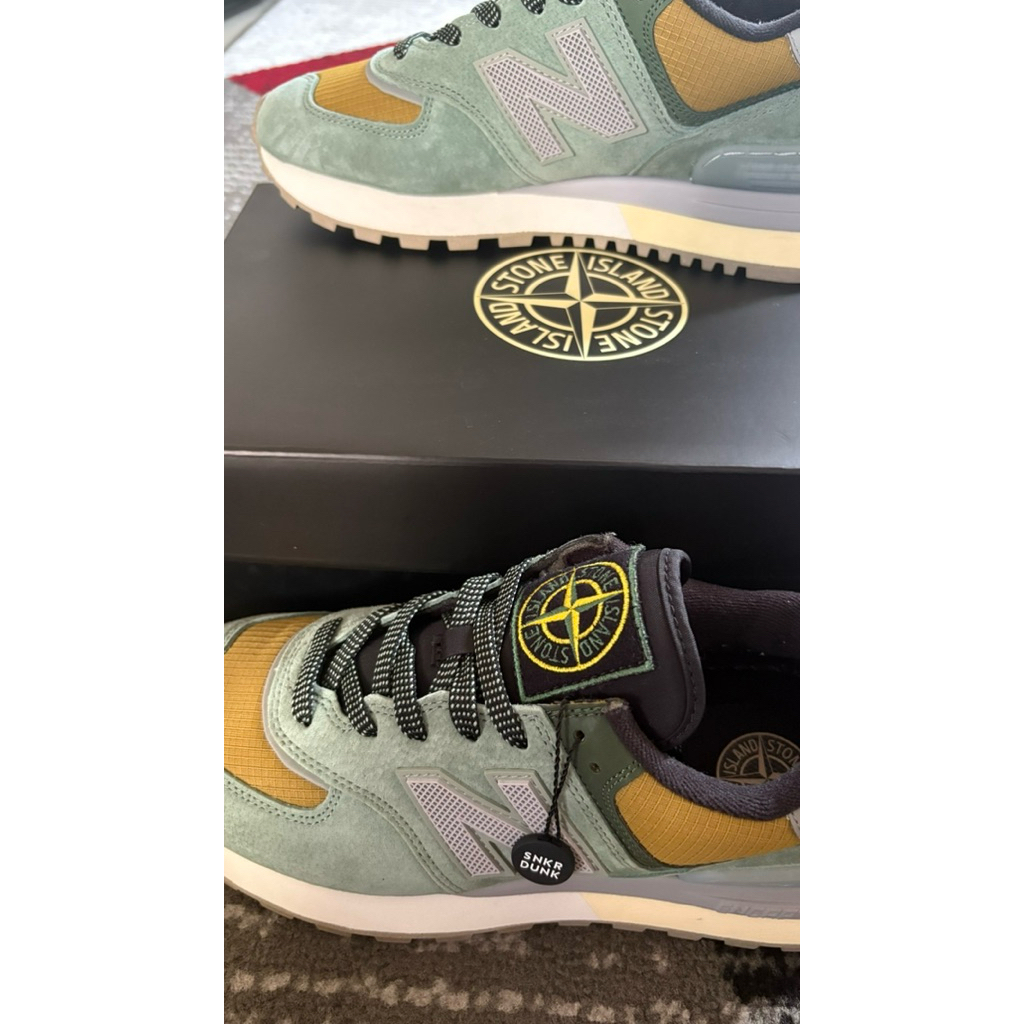 NEW BALANCE 574 LEGACY STONE ISLAND LIGHT GREEN