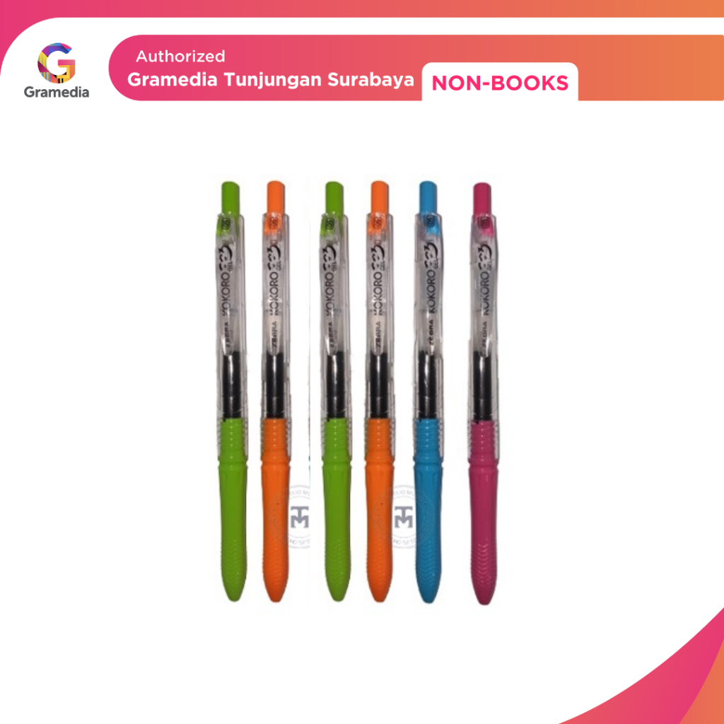 

Gramedia Tunjungan : Zebra Kokoro Sweet Gel 05:Colored Barrel 6 pcs