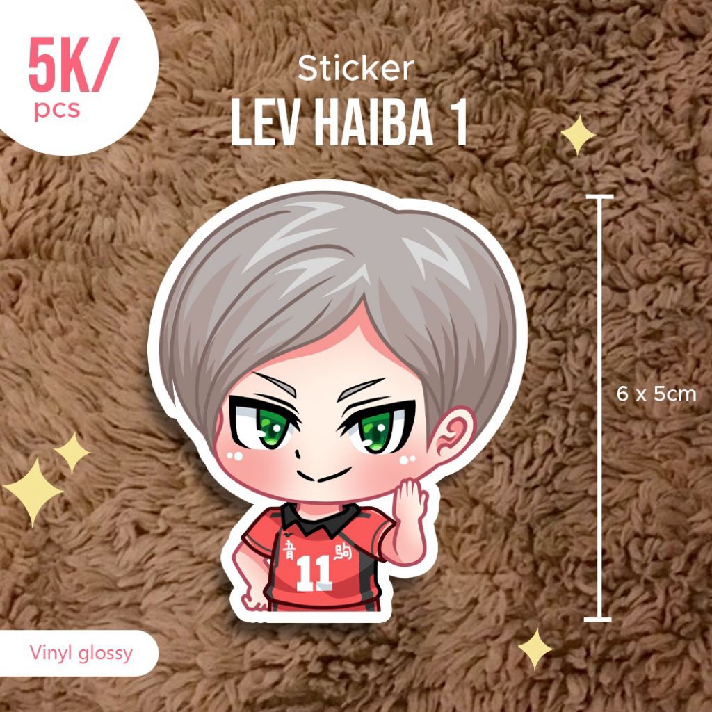 

Stiker lev haiba anime haikyuu anti air