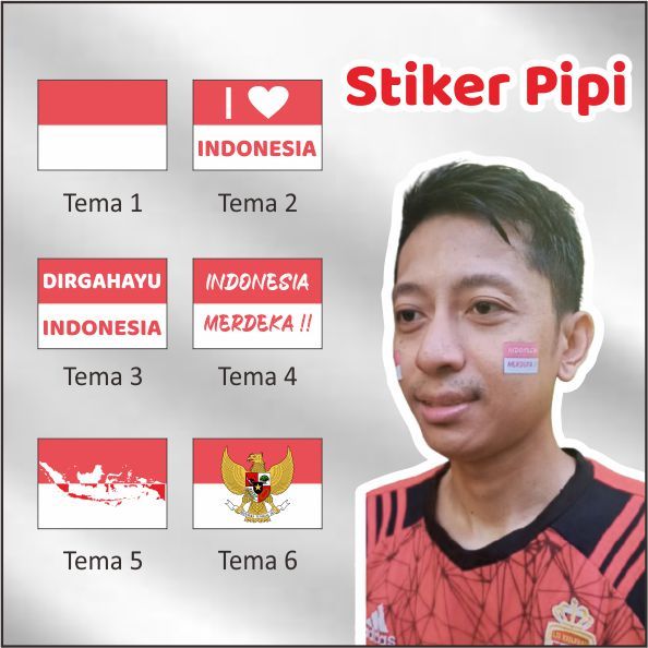 

Stiker Pipi Merah Putih (60pcs)