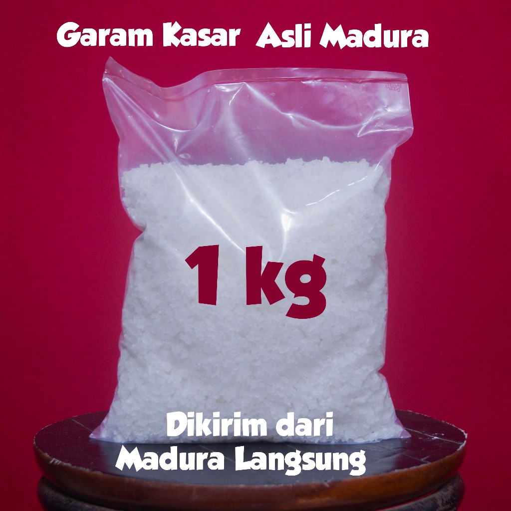 

Garam kasar / Garam grosok Asli madura 1Kg
