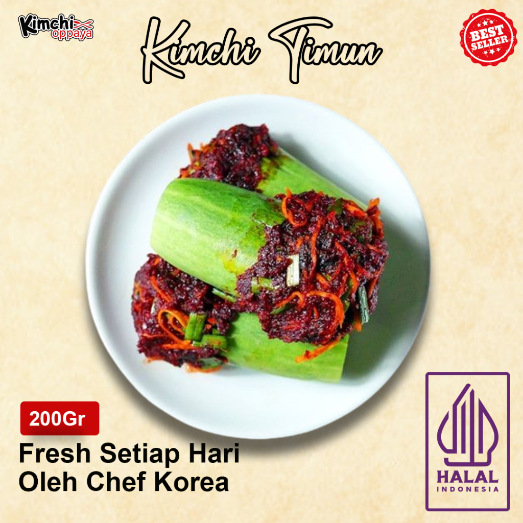 

Kimchi Timun 200 Gram Halal Authentic Korea