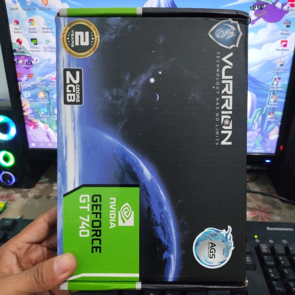 VGA VURRION GT 740 2GB GDDR5 FULLSET GARANSI ON MARET 2027