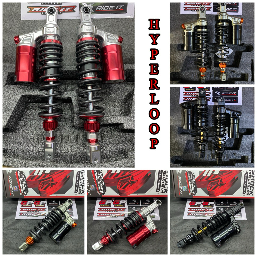 Shock Ride It GP HYPERLOOP Double Klik Matic Singel dan Double Shock Mio Xeon Fino Beat Scoopy Vario