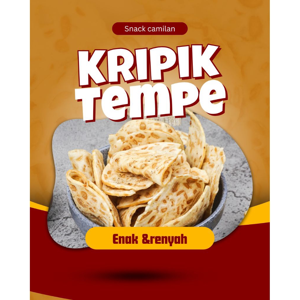 

kripik tempe renyah kekinian spesial/kripiktempeslatan 250gram