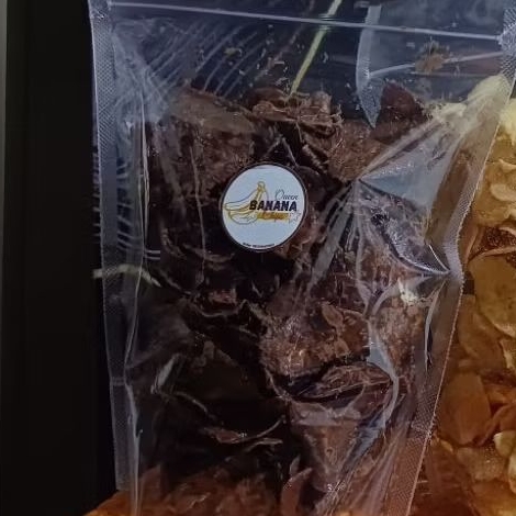 

kripik pisang varian coklat