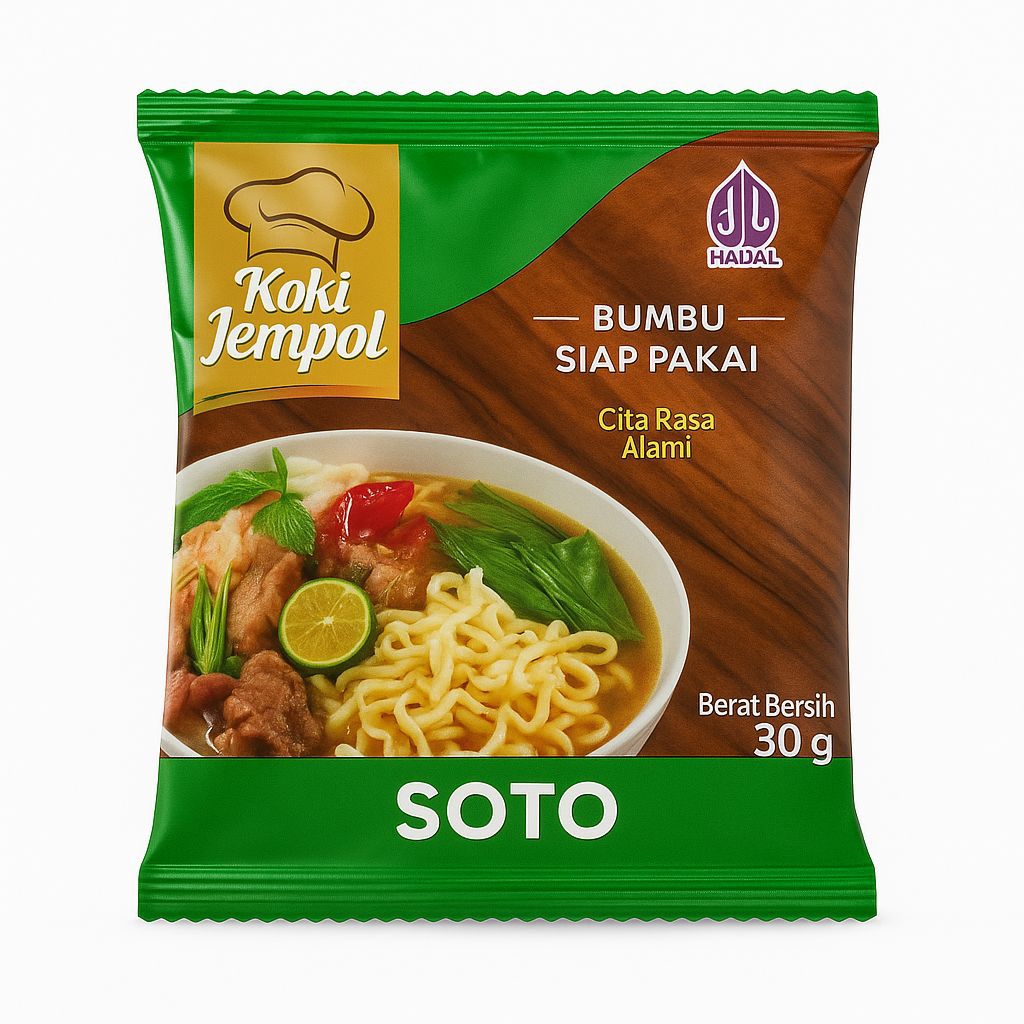 

Bumbu Siap Pakai Koki Jempol Rasa Soto