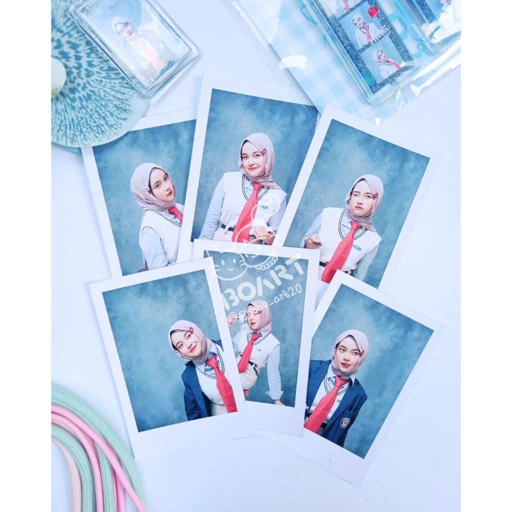 Cetak Foto Polaroid | Bahan Art Paper Glossy Tebal | Polaroid Murah