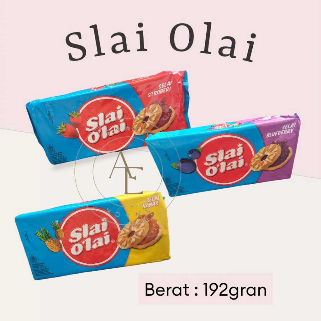 

Slai Olai Biskuit Susu Family Pack 192 gr Varian Strawberry, Blueberry, Nanas