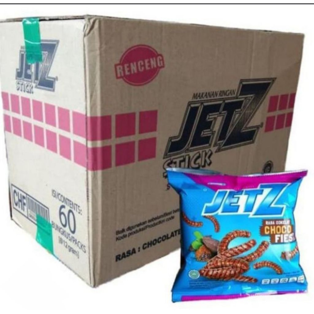 

JETZ CHOCOLATE FLAVOR 18GR 1DUS ISI 60PCS