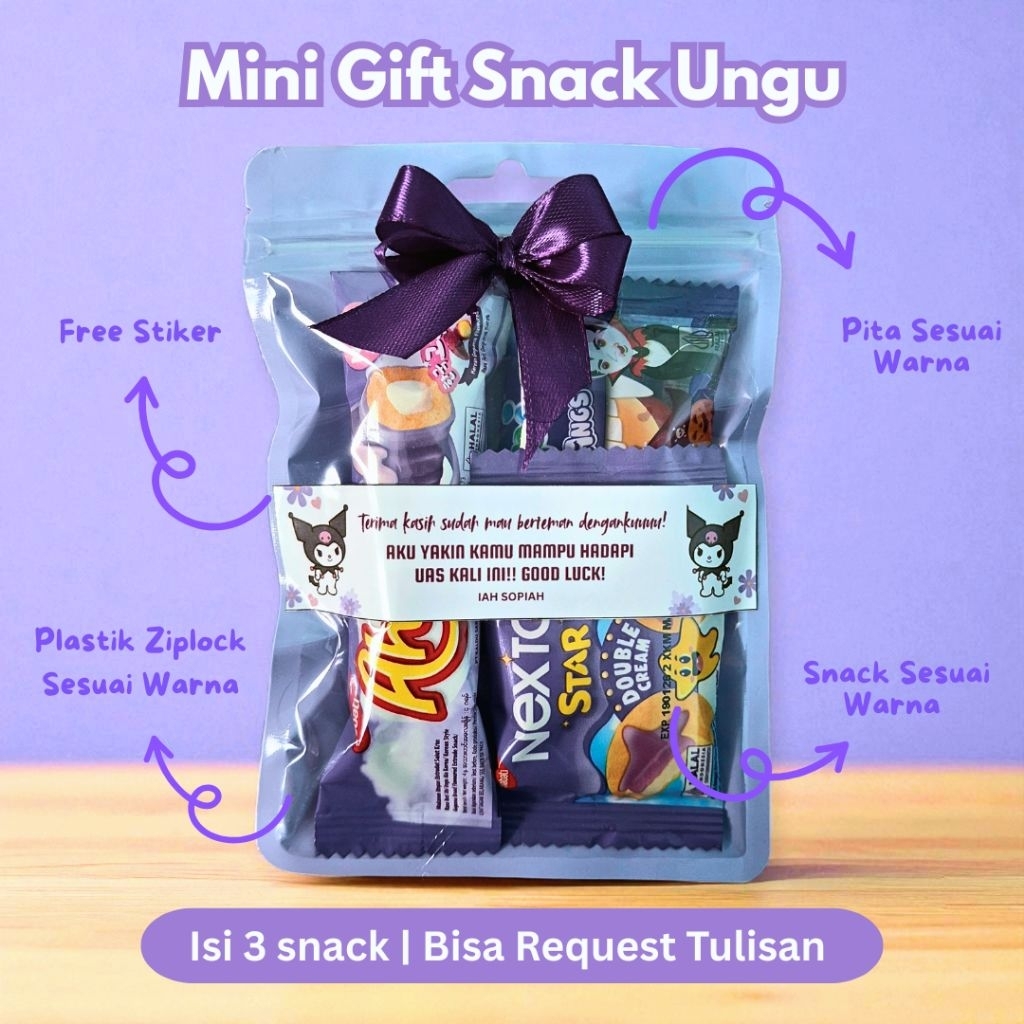 

Mini Gift Snack Tema Ungu/ Mini Hampers / Mini Gift Ulang Tahun