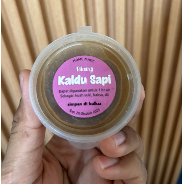 

Biang kaldu sapi utk 1ltr air