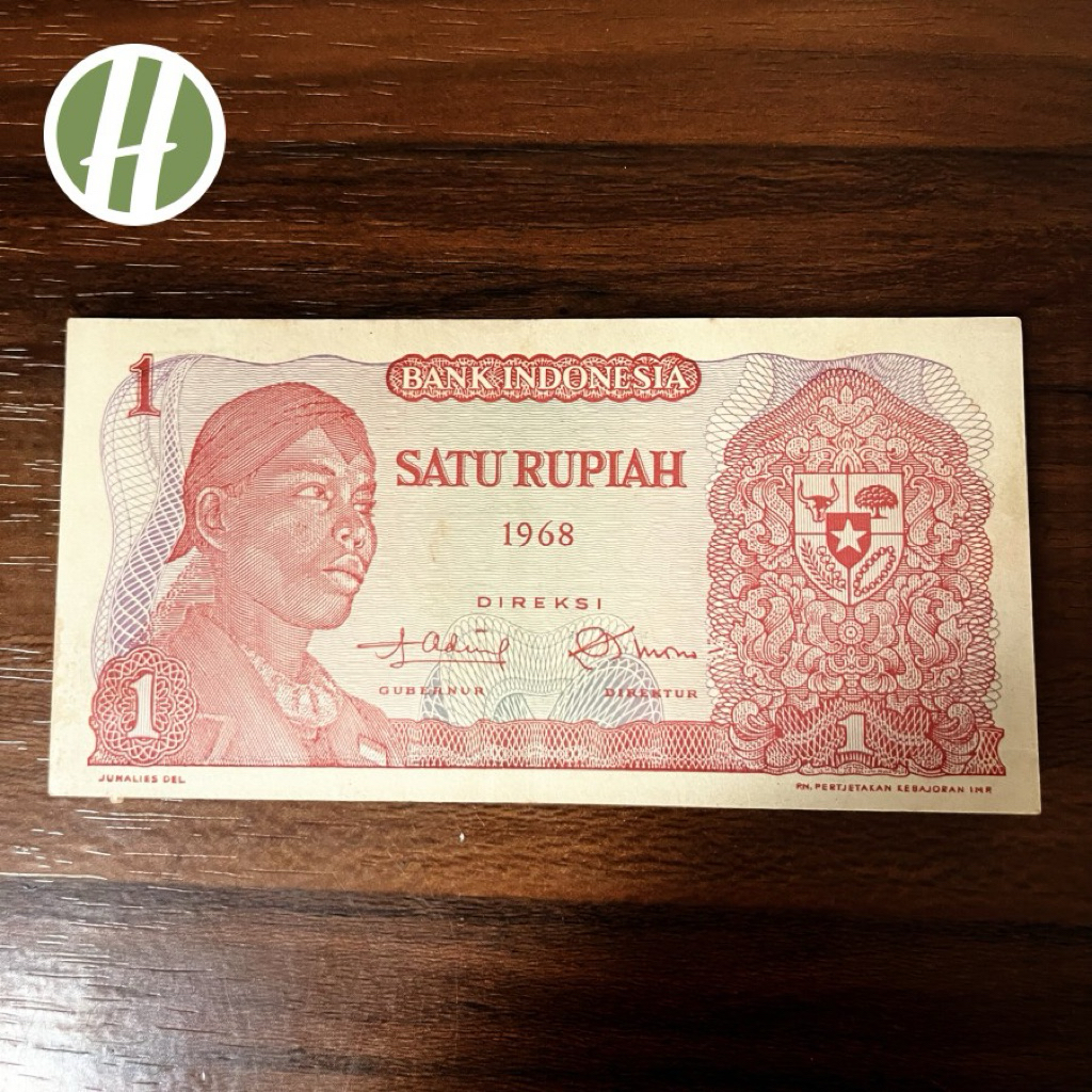 Uang Kertas 1 Rupiah 1968 Seri Sudirman Koleksi Kuno