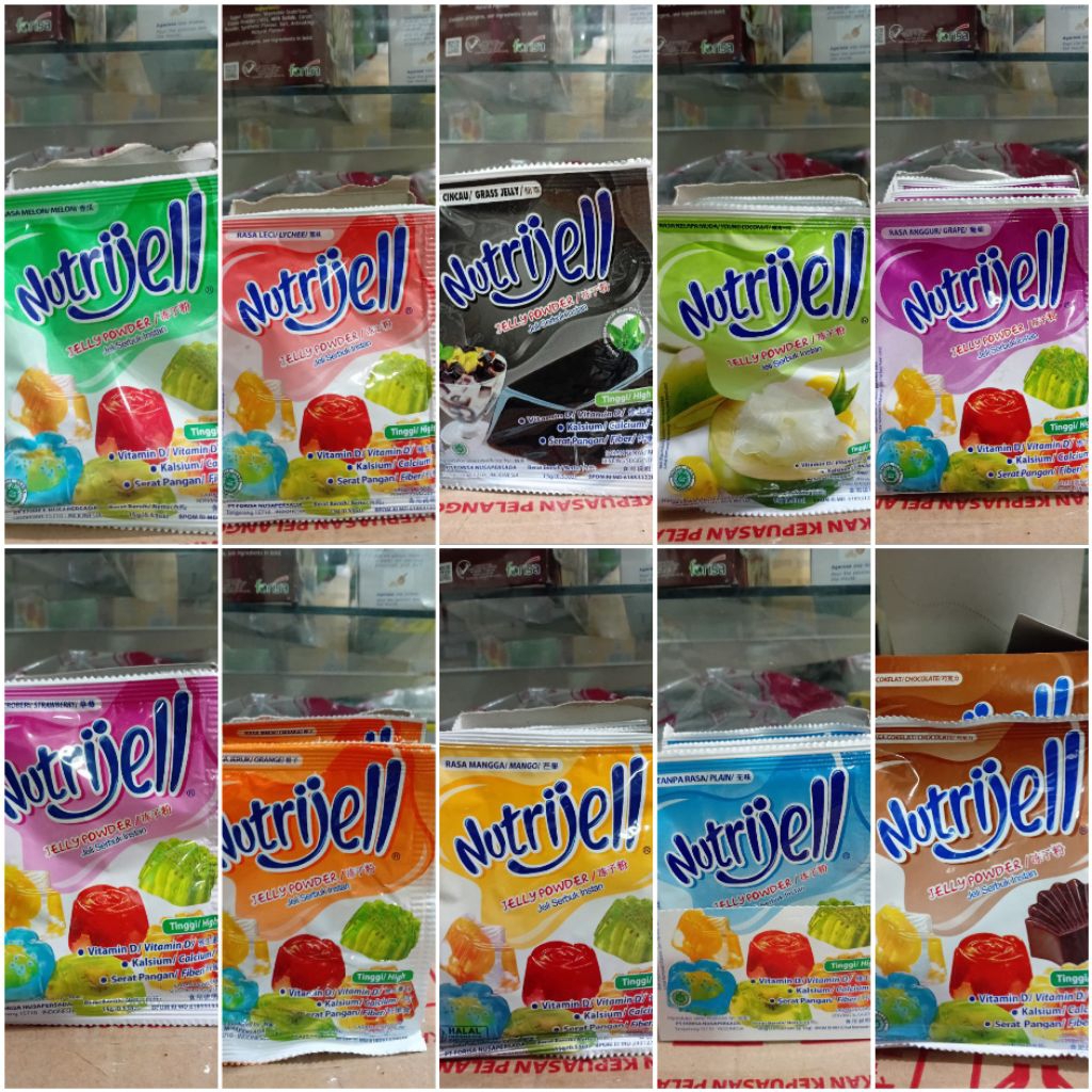 

Nutrijell Jelly banyak rasa per pcs 15gr/30gr/24gr