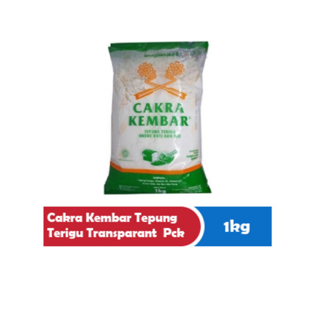 

Tepung Terigu Cakra Kembar 1 kg – untuk Roti dan Mie