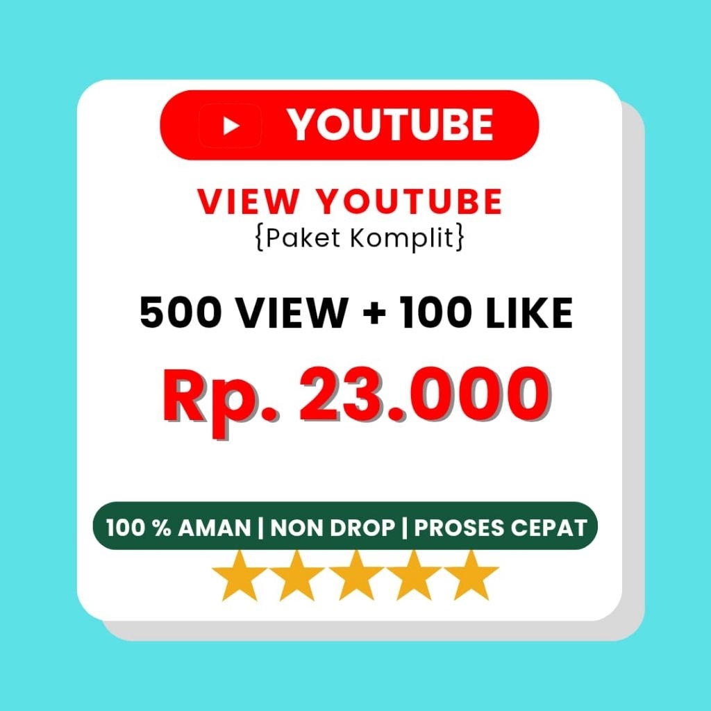 YouTube view + like bergaransi