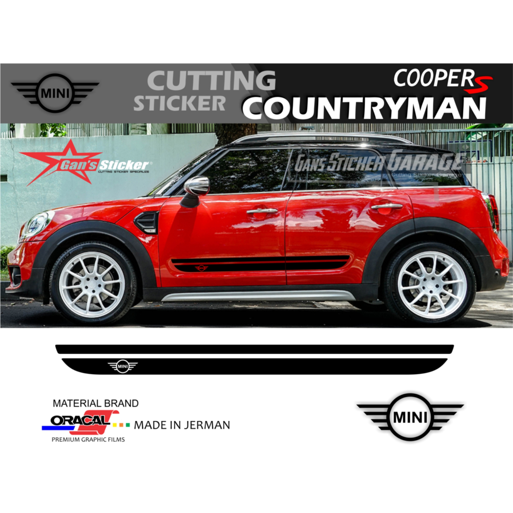 Mini Countryman F60 Cutting sticker pintu Mini cooper Countryman