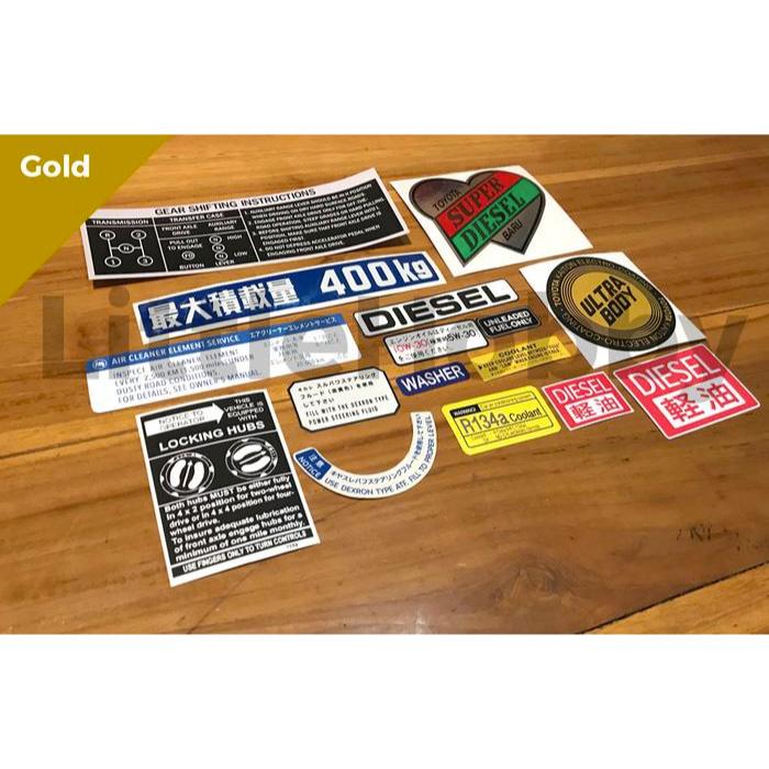 Sticker Set FJ40 BJ40 Land Cruiser 40 series