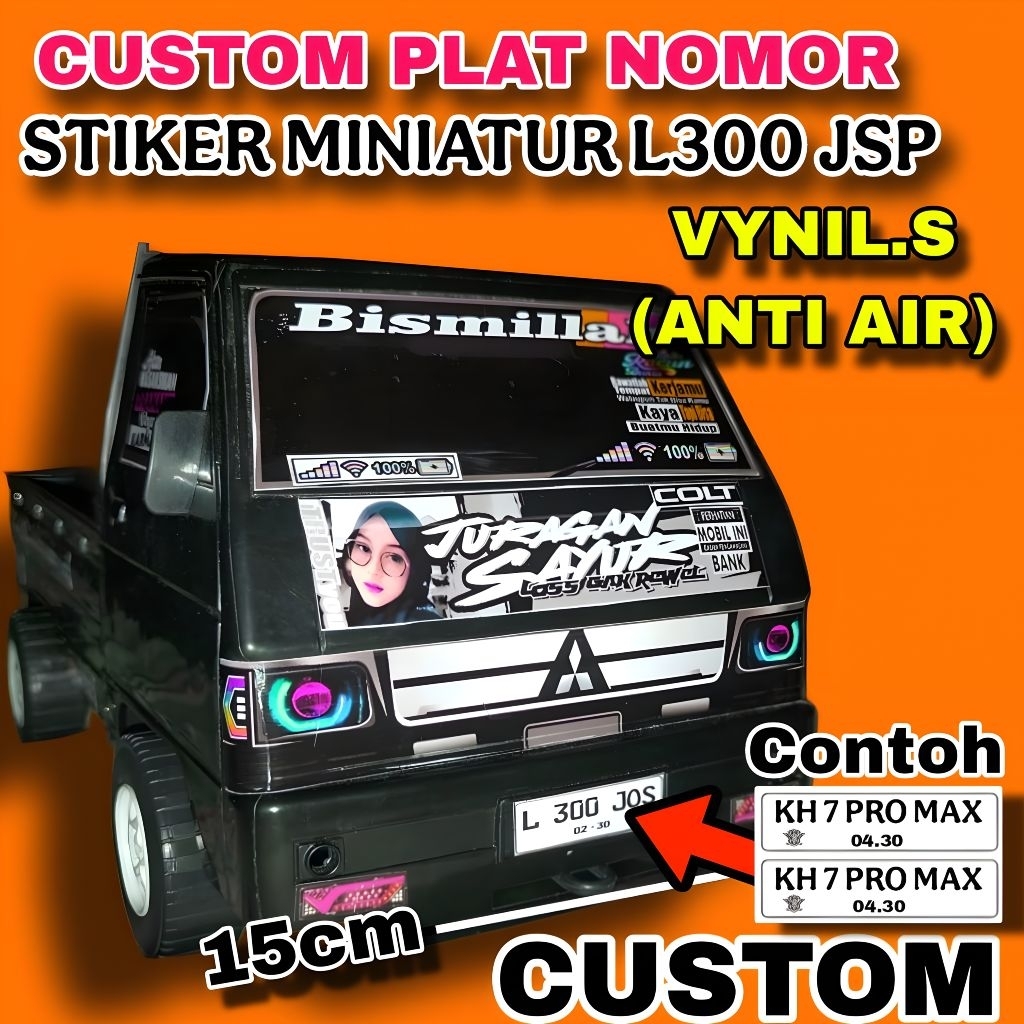 CUSTOM STIKER MINIATUR L300 PRODUKSI JSP