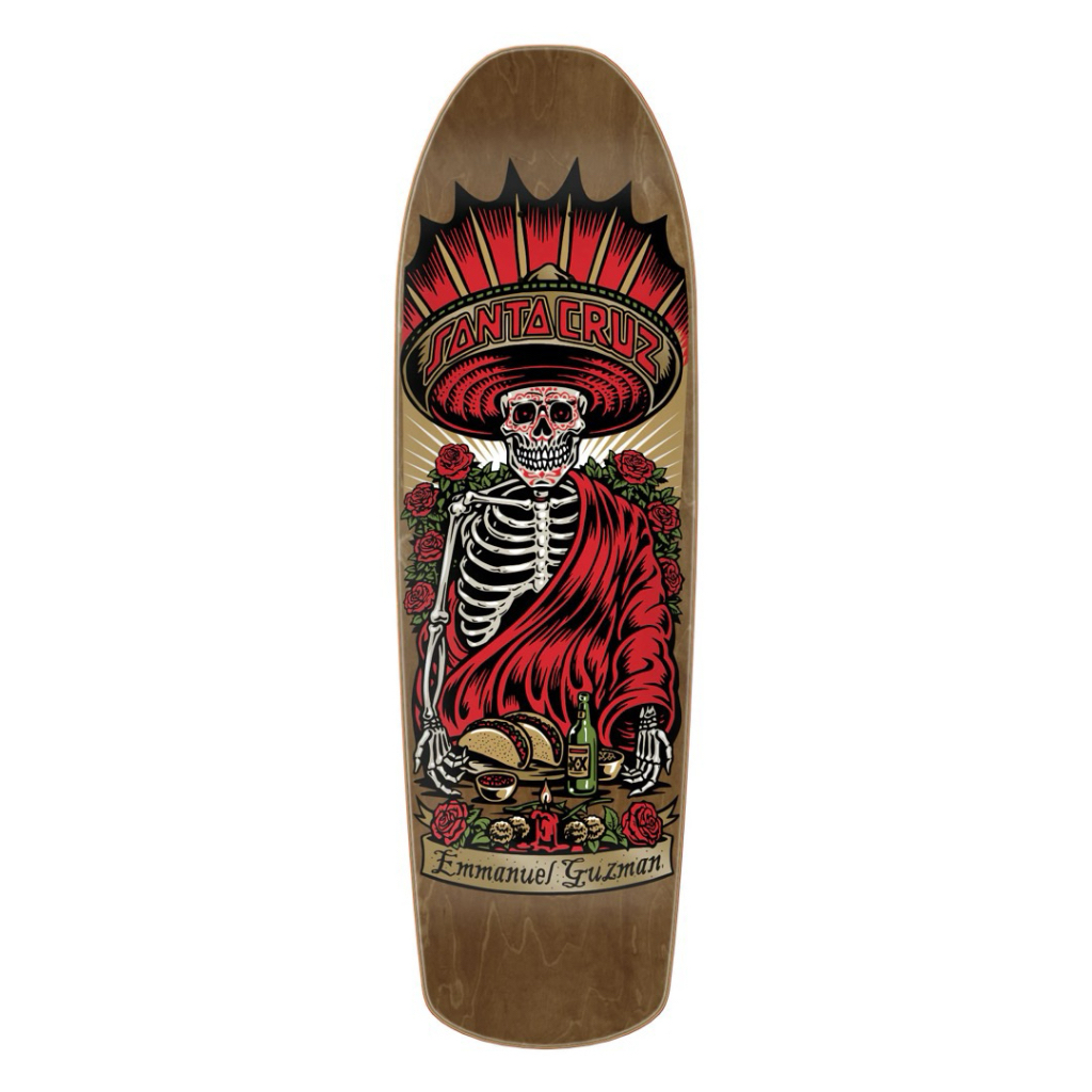 SANTA CRUZ SKATEBOARD DECK “GUZMAN DIVINE DINER PRO SHAPED”