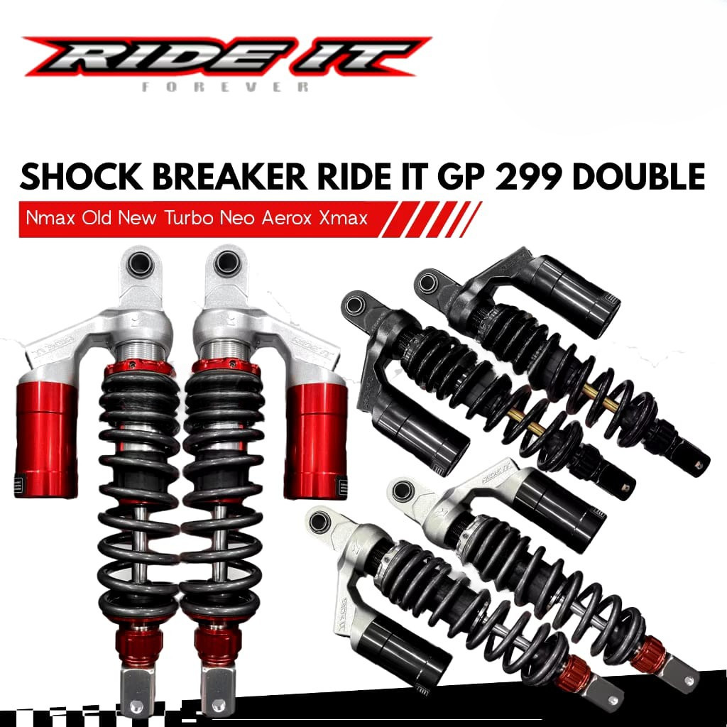 SHOCKBREAKER SHOCK RIDE IT GP 299 GP299 PRO SERIES DAN GP 288 SINGLE KLIK FUNGSI SHOCK BEBEK 280MM 3