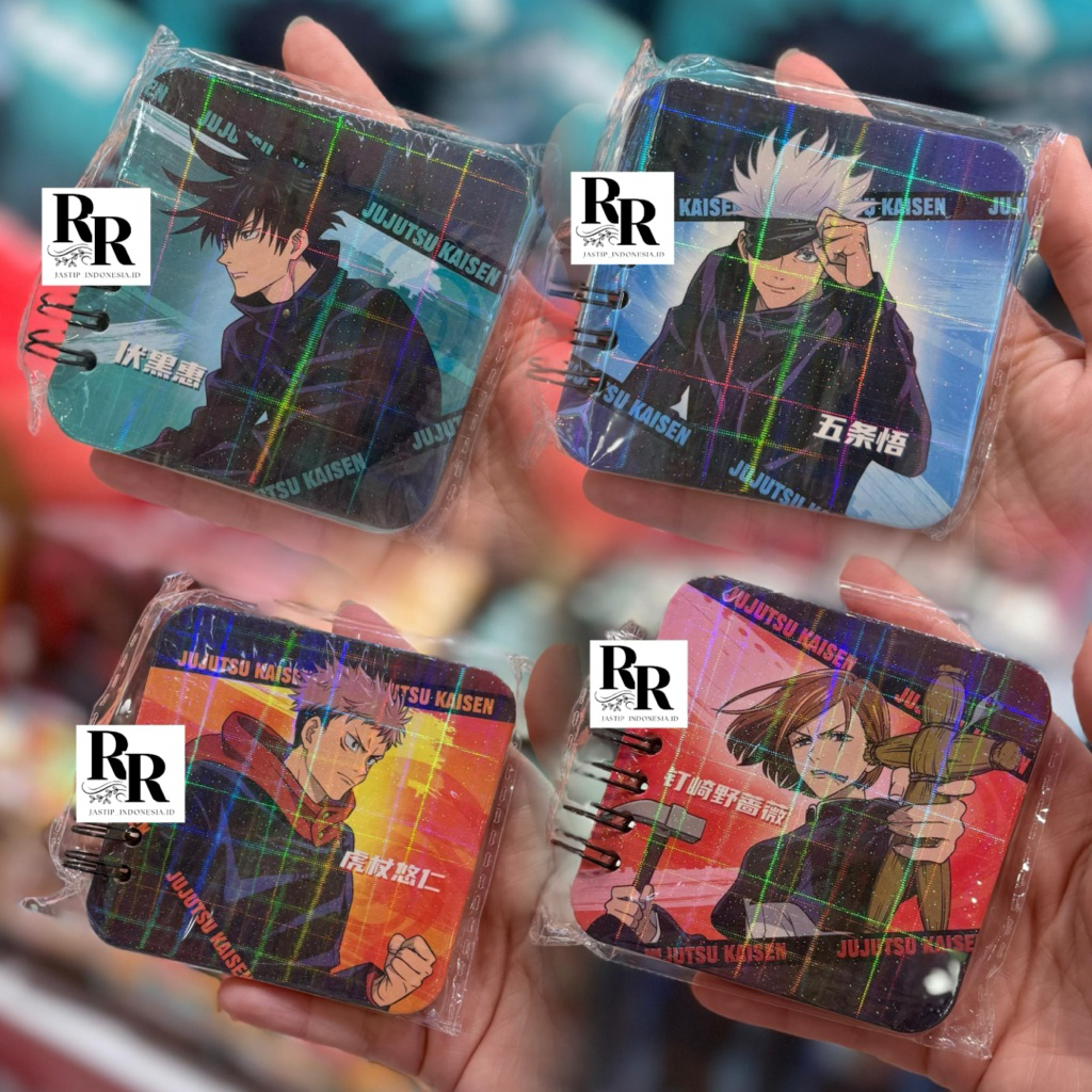 

Miniso x JJK - Buku Tulis / Notepad / Jujutsu Kaisen Wire Bound Book 8x8 cm (Gojo, Itadori, Megumi, Nobara)