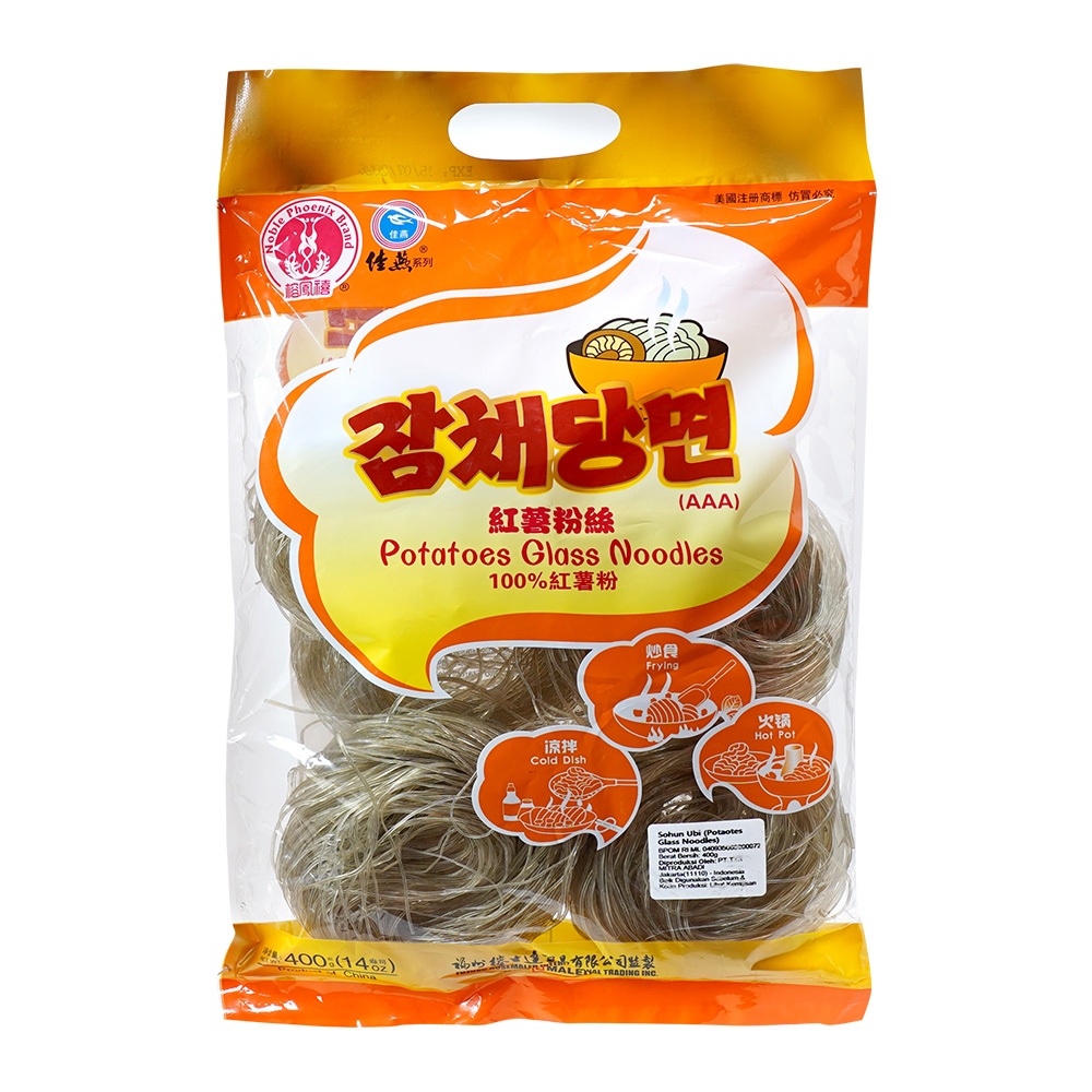 

[oddsolshop] pekanbaru/Noble Phoenix Potatoes Glass Noodles 400 gr / Sohun Ubi