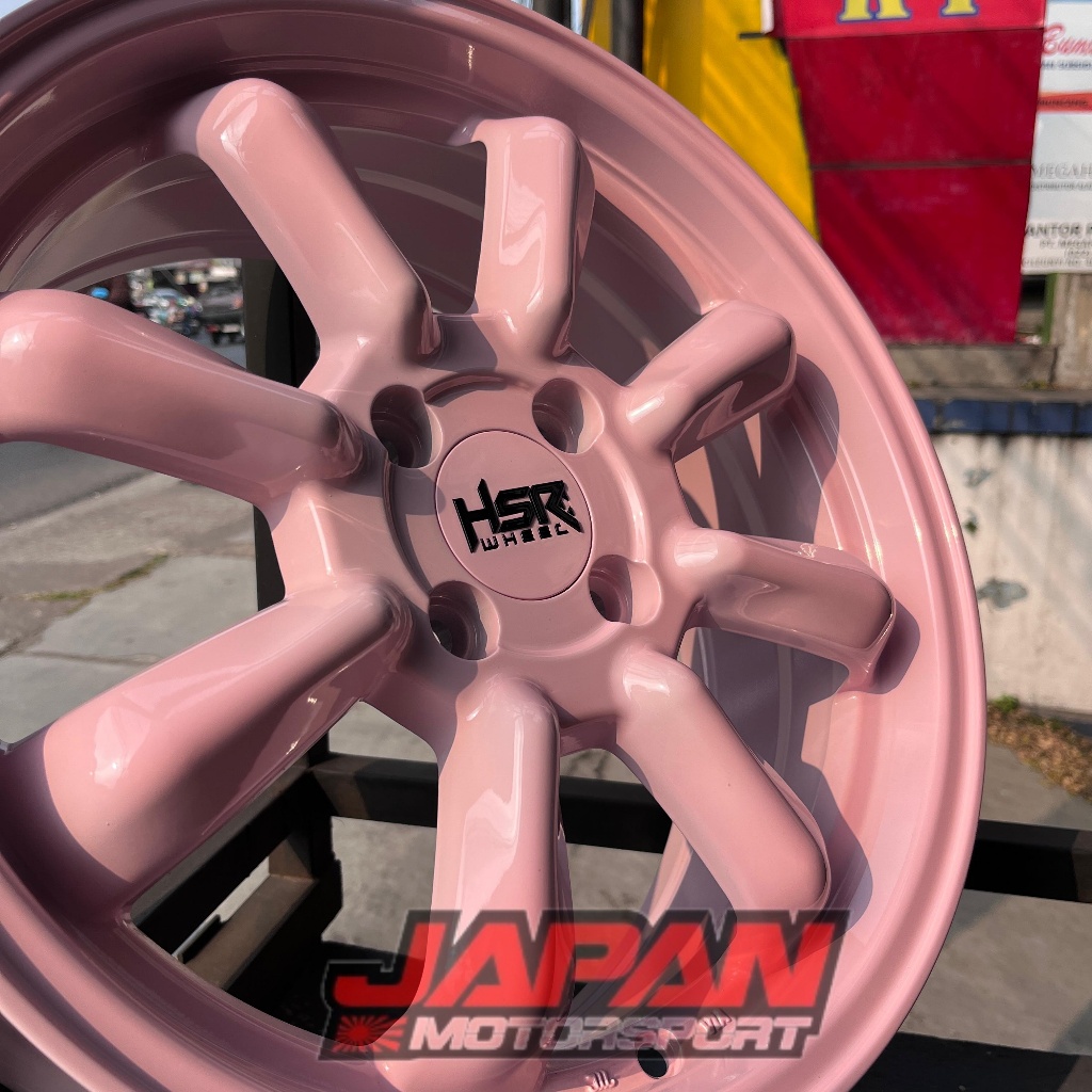 VELG HSR ORIGINAL TYPE HSR MOROTAI RING 16 LEBAR 6,5 PCD 4X100 PASTEL PINK PELEK MOBIL BRIO JAZZ DLL