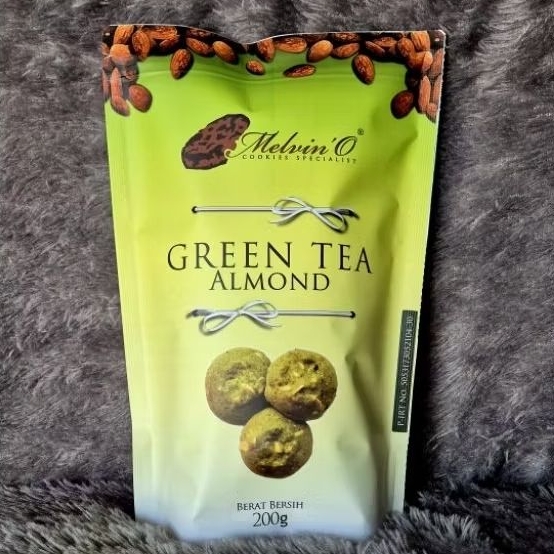 

Green Tea Almond Cookies - Kue kering green tea almond