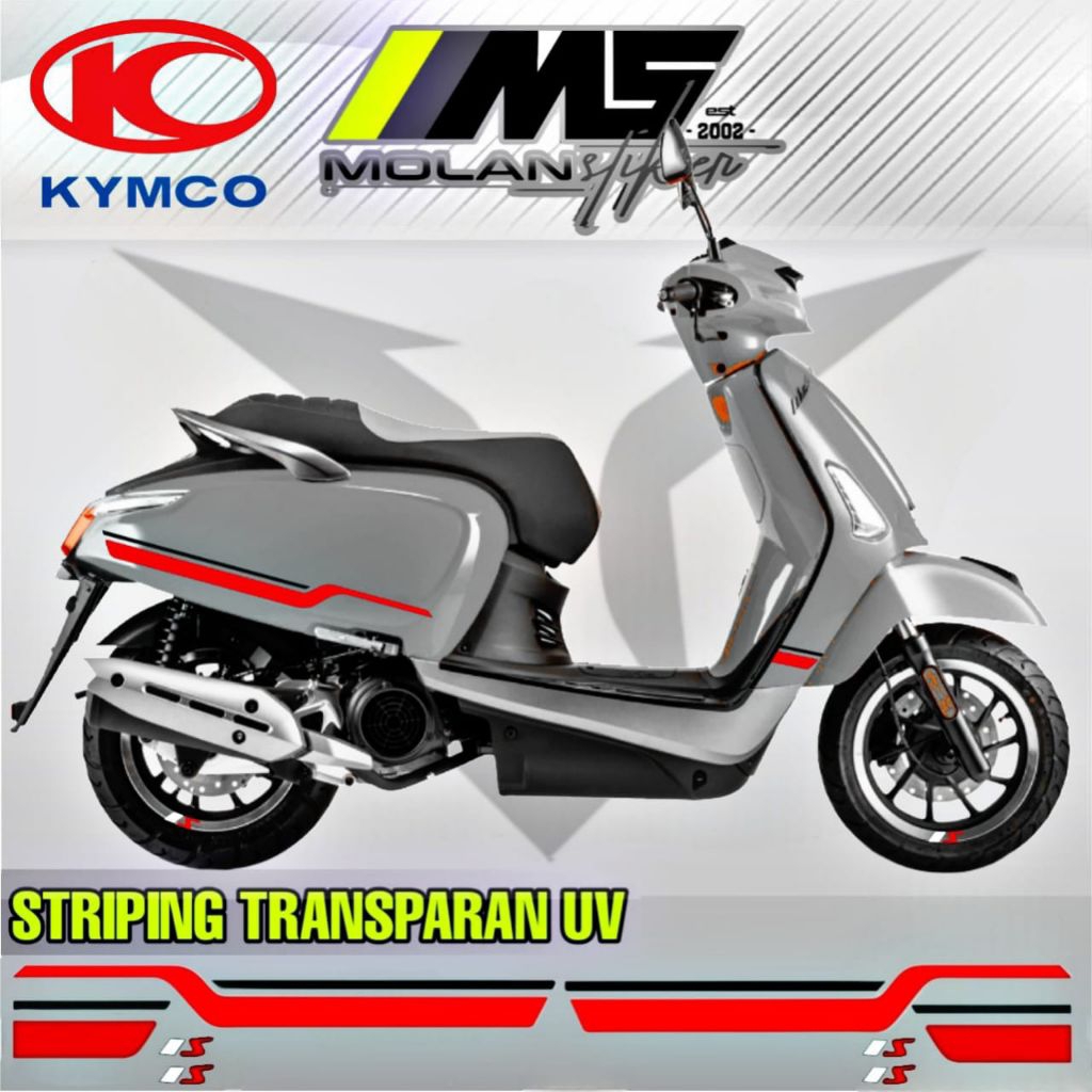 Decal Sticker Striping Variasi Transparan Uv Kymco Like 125 Sport Kymco Like 150i Abs Kymco Like 125