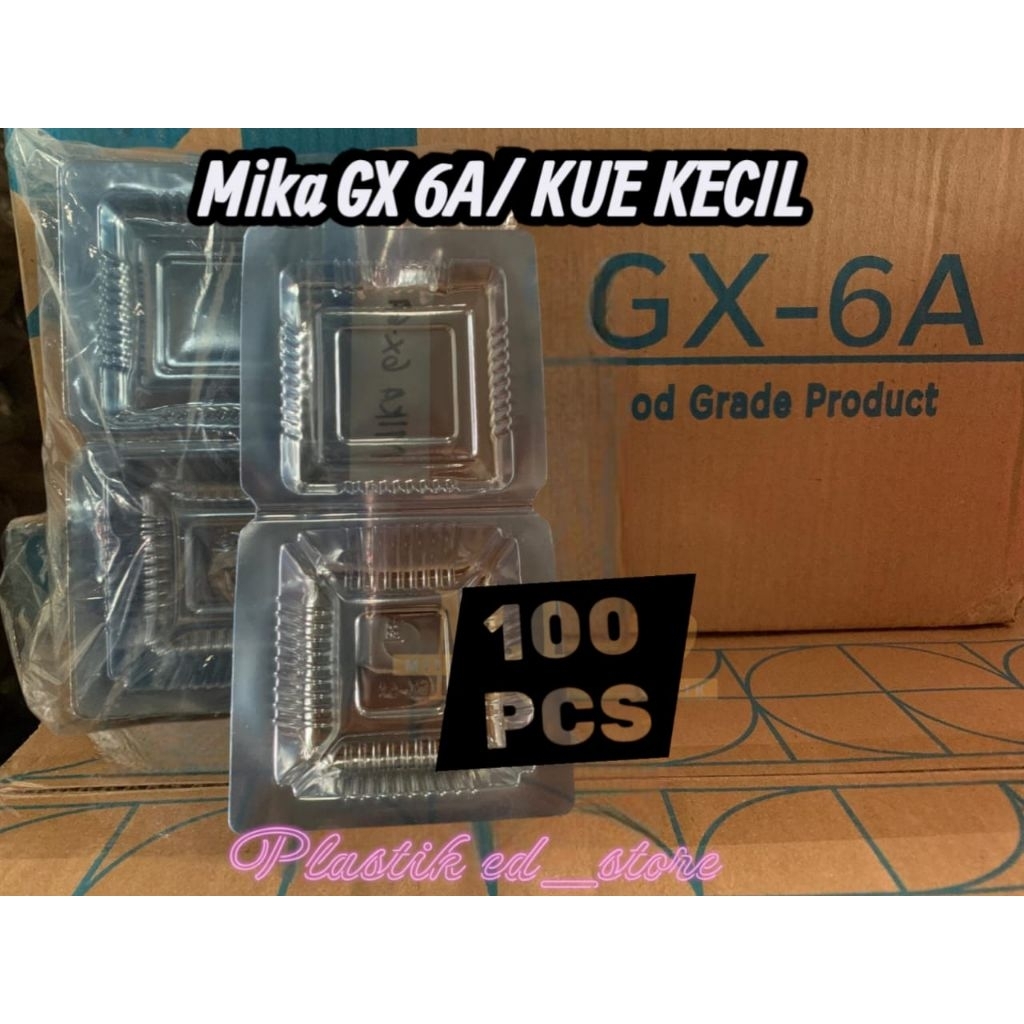 Mika 6A bening tebal/Mika kue kecil isi 100pcs/mika kue